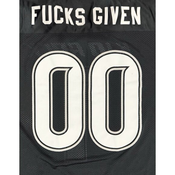 Kid Rock No Fs Given Football Jersey Shirt Mens Large Black - Picture 11 of 12